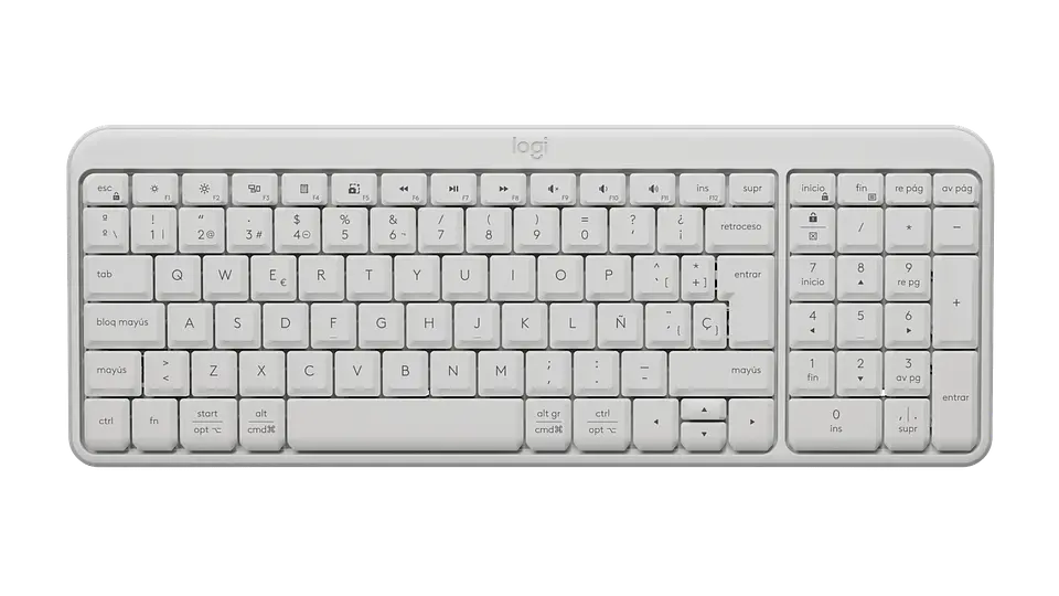 Teclado Bluetooth Logitech K250 español blanco crudo por mayor 1