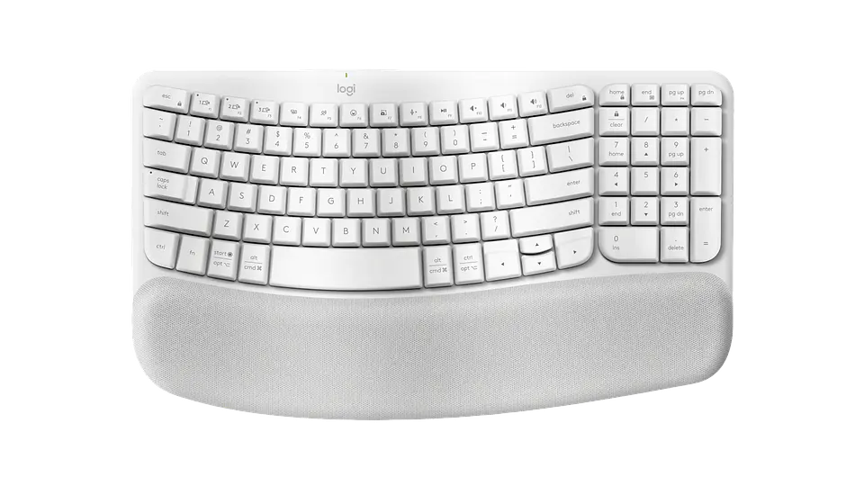 Teclado ergonómico Logitech Wave Keys español blanco crudo por mayor 1