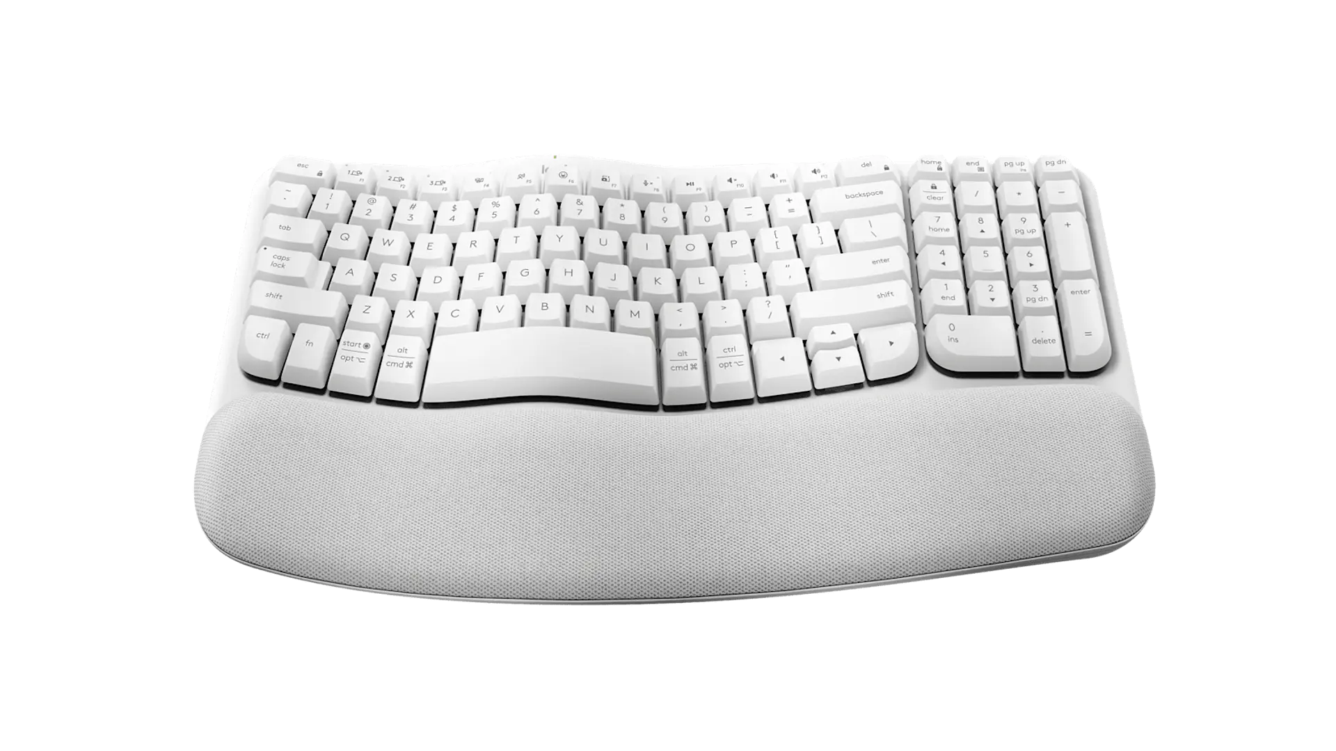 Teclado ergonómico Logitech Wave Keys español blanco crudo por mayor 2