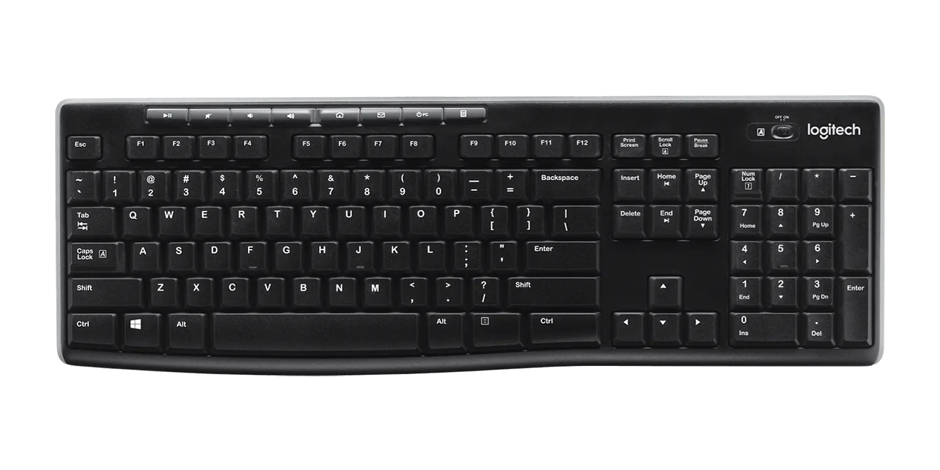 Teclado inalámbrico Logitech K270 Unifying español negro por mayor 1