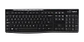 Teclado inalámbrico Logitech K270 Unifying español negro por mayor - Miniatura 1