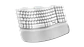 Teclado ergonómico Logitech Wave Keys español blanco crudo por mayor - Miniatura 3