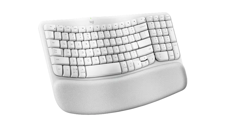 Teclado ergonómico Logitech Wave Keys español blanco crudo por mayor 3
