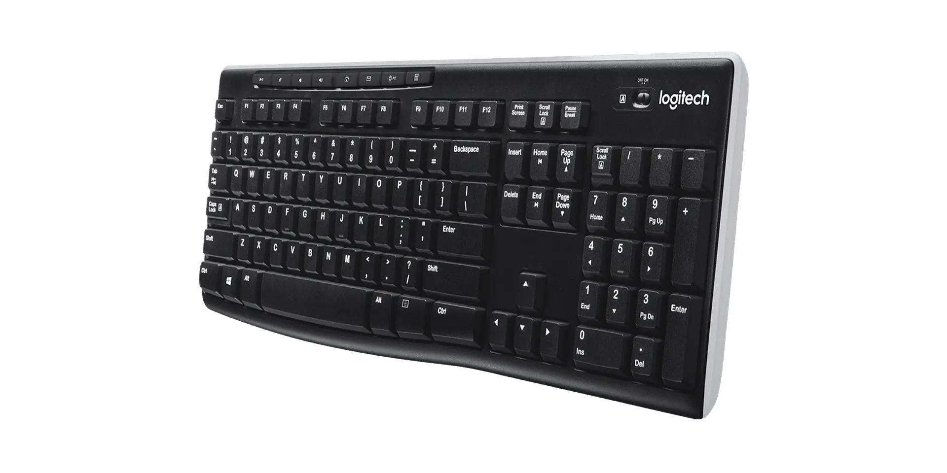Teclado inalámbrico Logitech K270 Unifying español negro por mayor 3