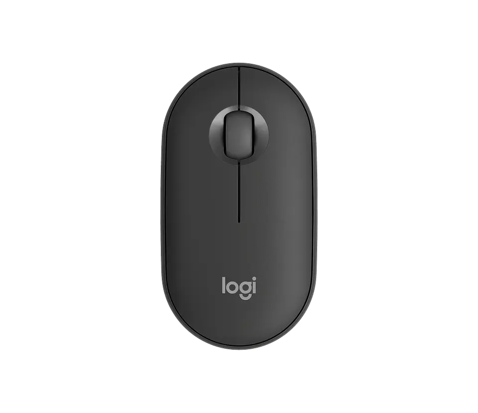 Mouse Bluetooth silencioso Logitech Pebble Mouse 2 M350s grafito por mayor 1