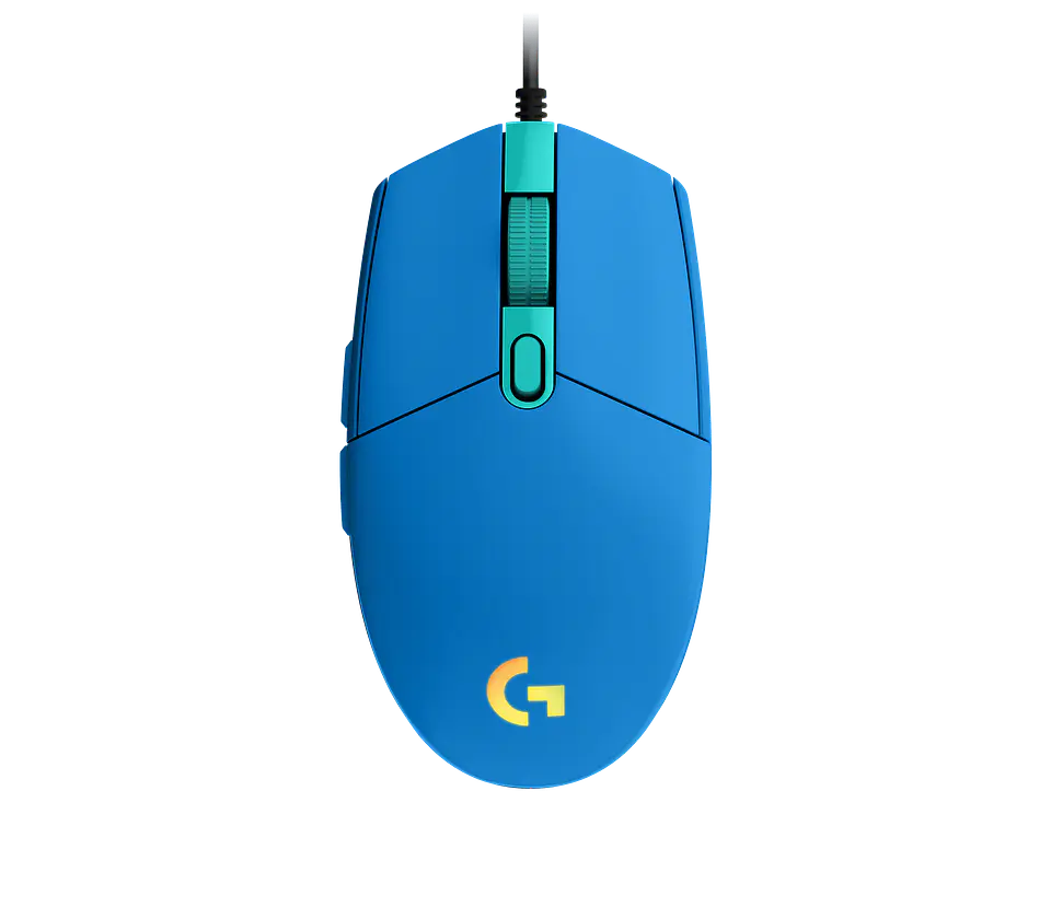 Mouse gamer con cable Logitech G203 LIGHTSYNC azul por mayor 1