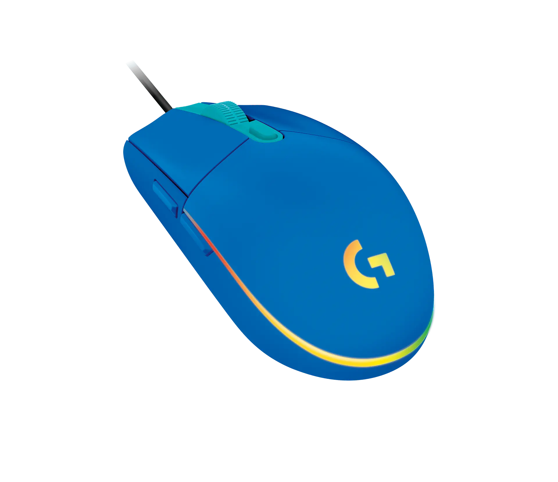Mouse gamer con cable Logitech G203 LIGHTSYNC azul por mayor 3