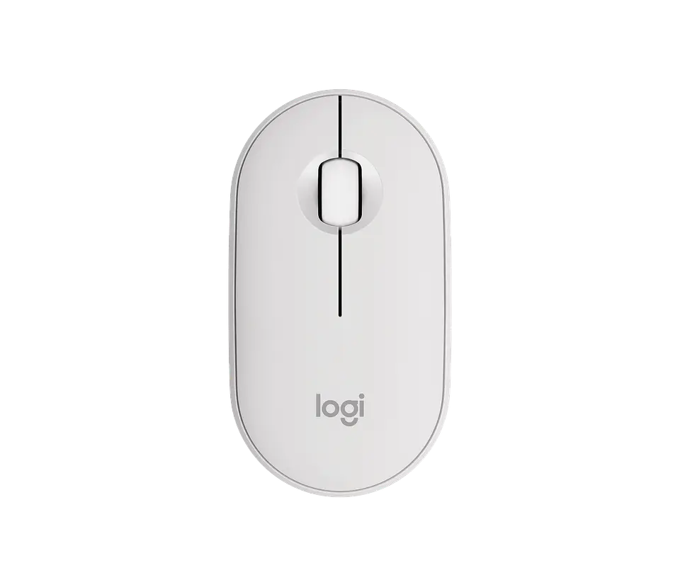 Mouse Bluetooth silencioso Logitech Pebble Mouse 2 M350s blanco por mayor 1