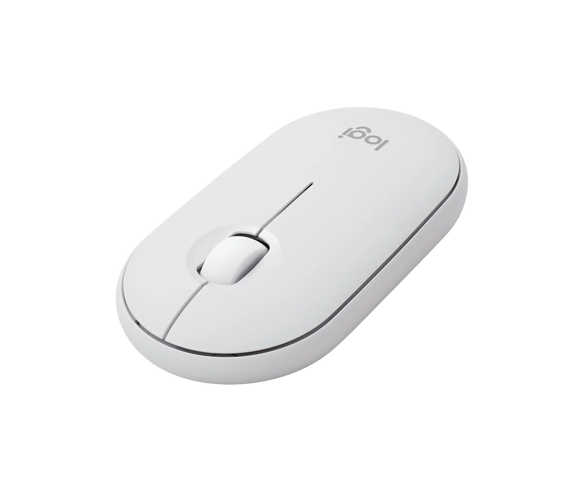 Mouse Bluetooth silencioso Logitech Pebble Mouse 2 M350s blanco por mayor 3