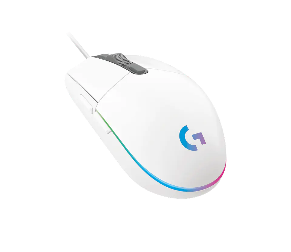 Mouse gamer con cable Logitech G203 LIGHTSYNC blanco por mayor 3