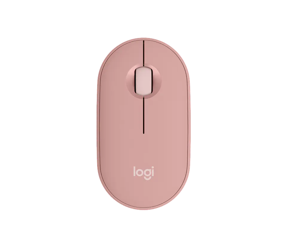Mouse Bluetooth silencioso Logitech Pebble Mouse 2 M350s rosado por mayor 1