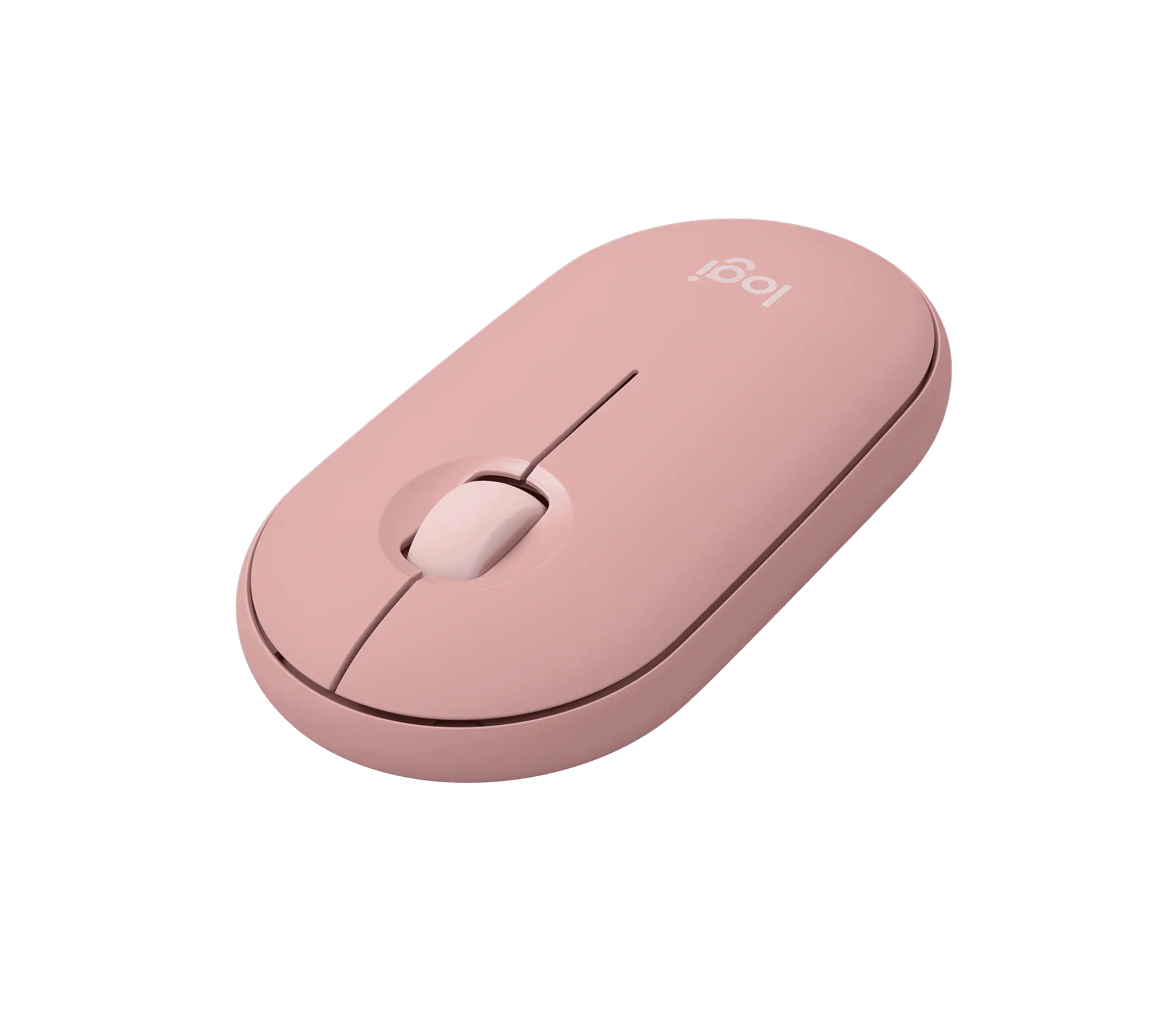 Mouse Bluetooth silencioso Logitech Pebble Mouse 2 M350s rosado por mayor 3