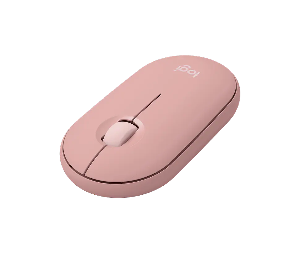 Mouse Bluetooth silencioso Logitech Pebble Mouse 2 M350s rosado por mayor 3