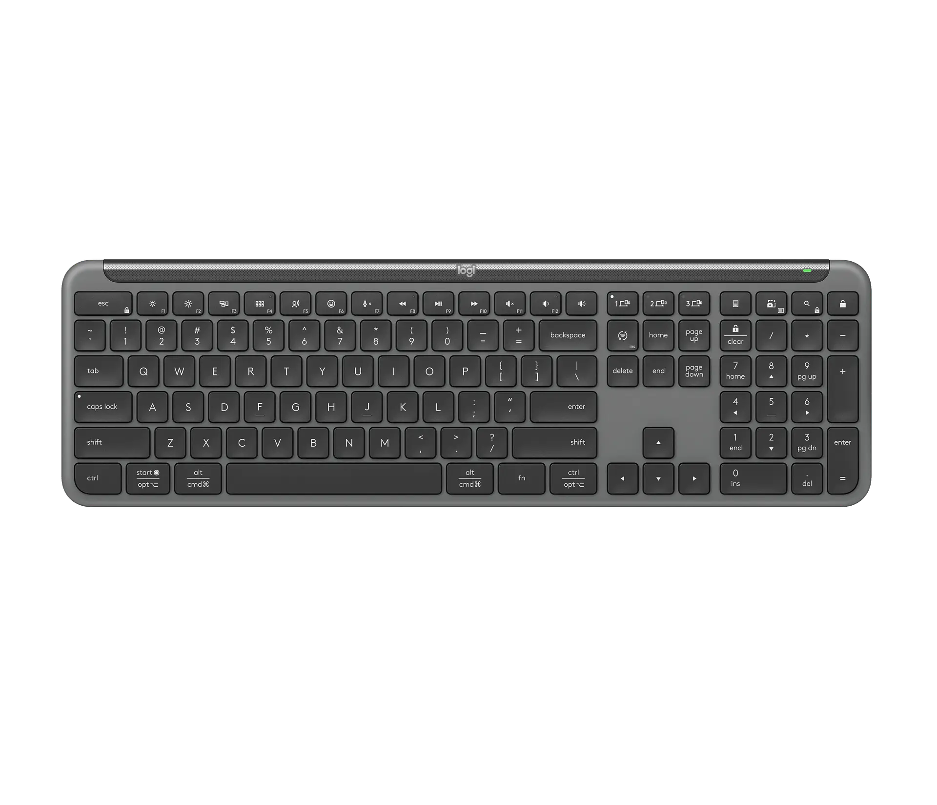 Teclado Logitech Signature Slim K950 español grafito por mayor 1