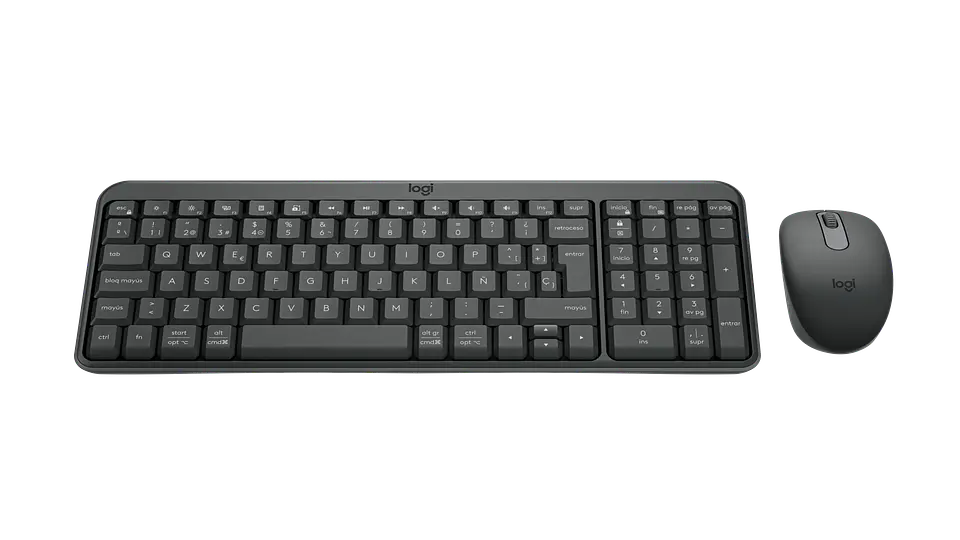 Combo teclado y mouse Bluetooth Logitech MK250 español grafito por mayor 2