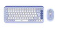 Combo teclado y mouse Logitech POP Icon Bluetooth español lila y blanco crudo por mayor - Miniatura 1