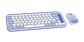 Combo teclado y mouse Logitech POP Icon Bluetooth español lila y blanco crudo por mayor - Miniatura 2