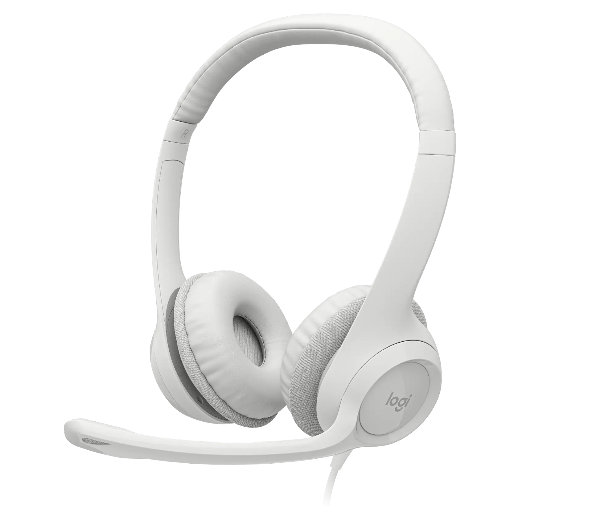 Audífonos Logitech H390 USB-A Blanco Crudo por mayor 1
