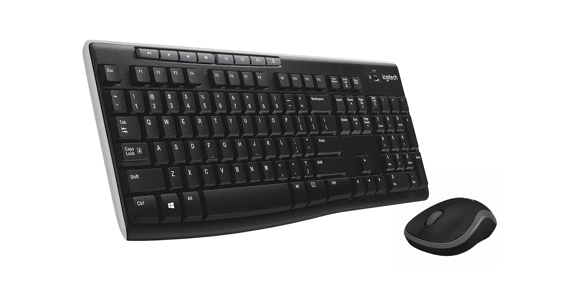 Combo teclado y mouse Logitech MK270 inalámbrico español negro por mayor 3