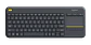 Teclado inalámbrico Logitech K400 Plus con touchpad español negro por mayor - Miniatura 1