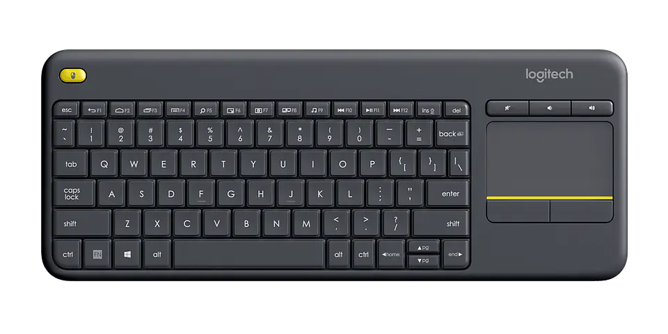 Teclado inalámbrico Logitech K400 Plus con touchpad español negro por mayor 1