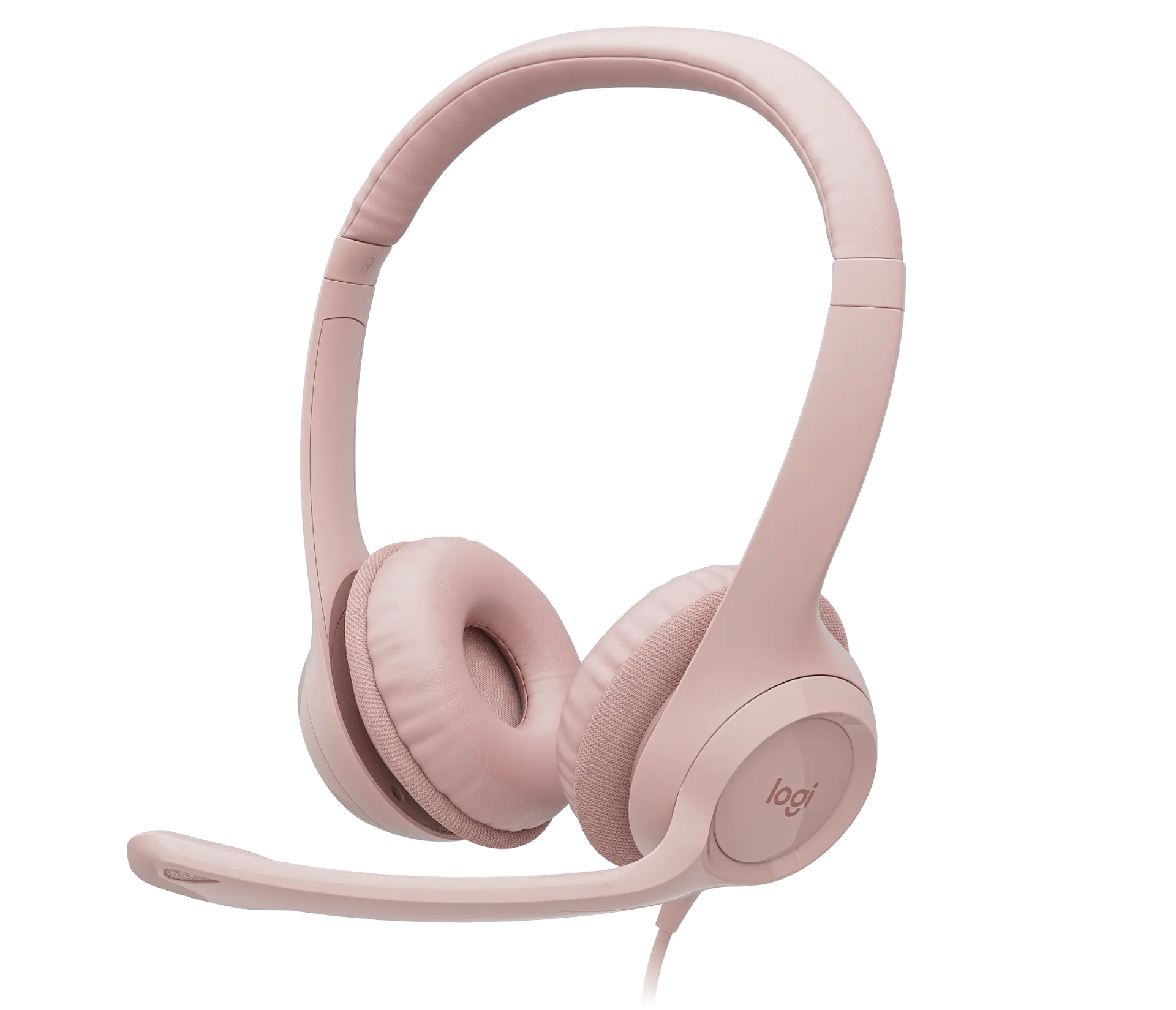 Audífonos Logitech H390 USB-A Rosa por mayor 1
