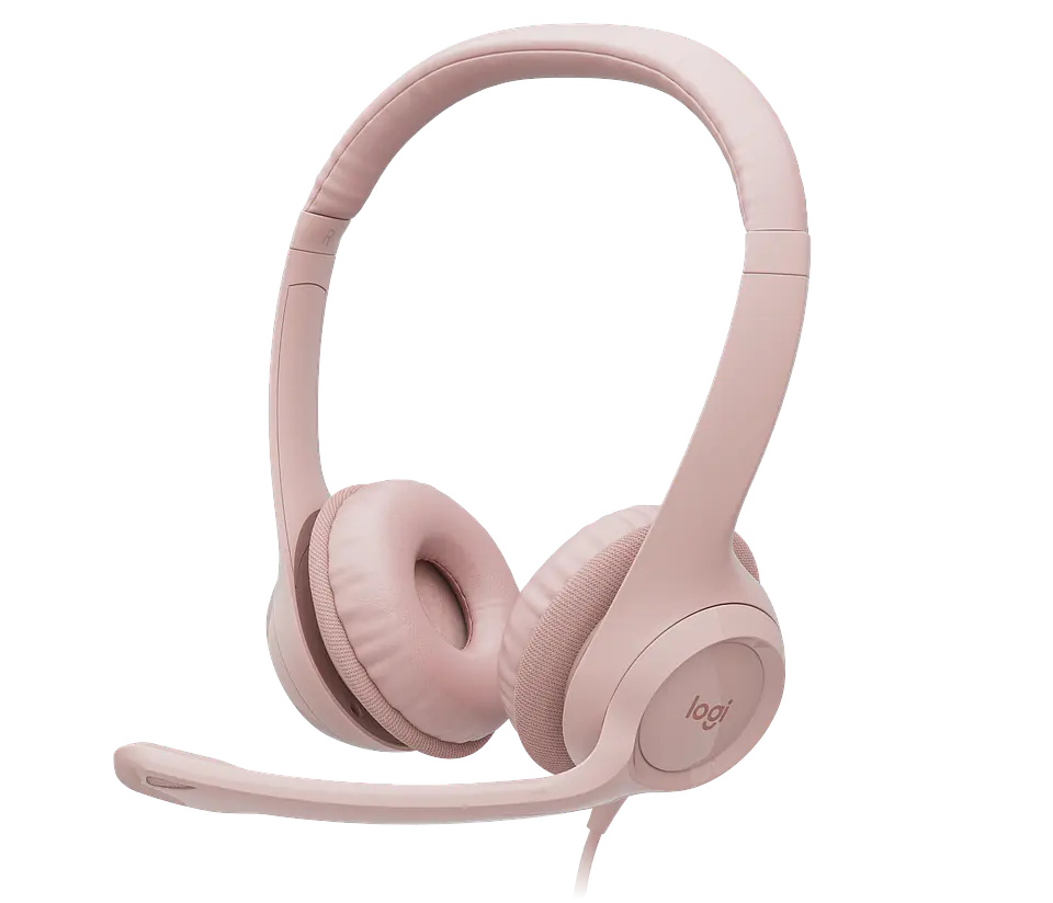 Audífonos Logitech H390 USB-A Rosa por mayor 1