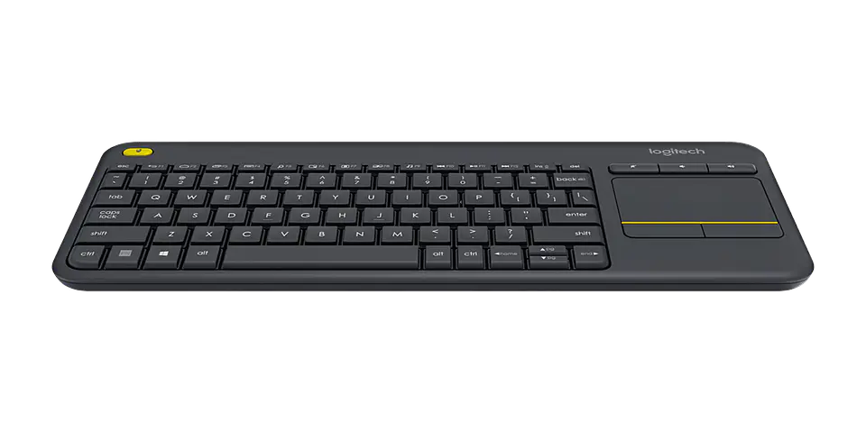 Teclado inalámbrico Logitech K400 Plus con touchpad español negro por mayor 2