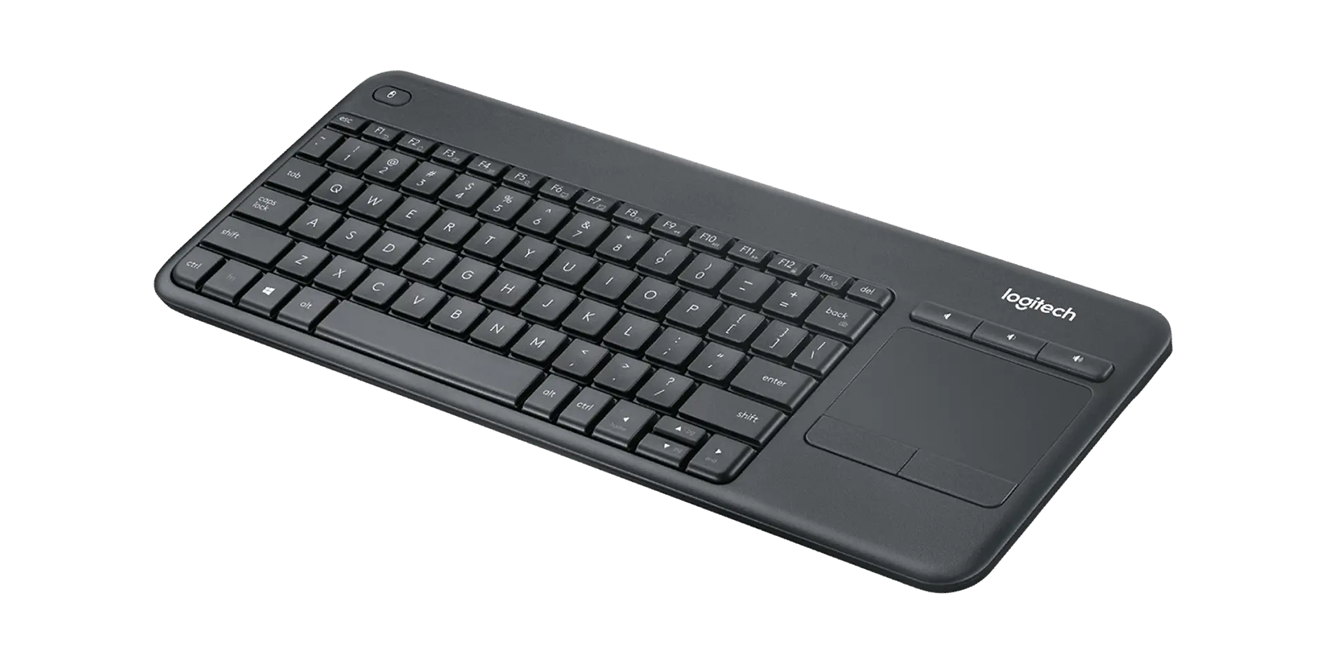 Teclado inalámbrico Logitech K400 Plus con touchpad español negro por mayor 3
