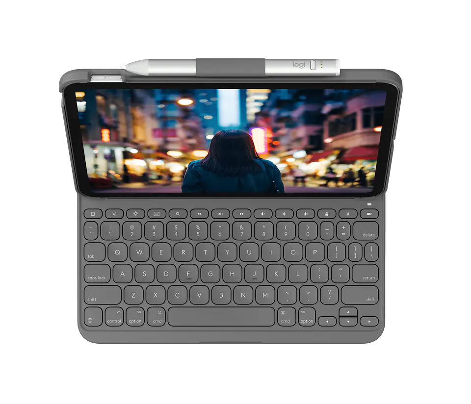 Funda con teclado Logitech Slim Folio para iPad 10.ª generación gris por mayor 2