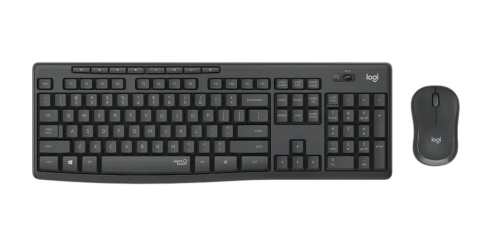 Combo teclado y mouse Logitech MK295 Silent español grafito por mayor 1