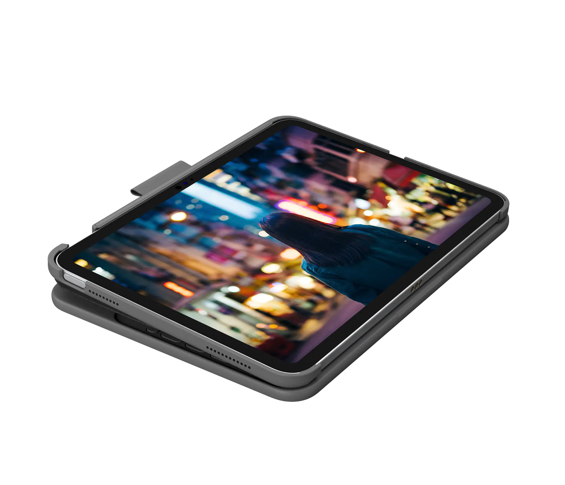 Funda con teclado Logitech Slim Folio para iPad 10.ª generación gris por mayor 3
