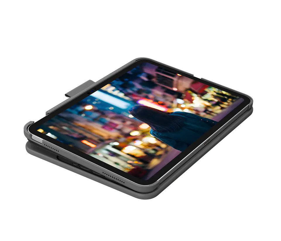 Funda con teclado Logitech Slim Folio para iPad 10.ª generación gris por mayor 3
