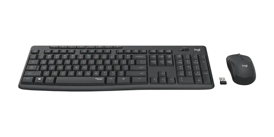 Combo teclado y mouse Logitech MK295 Silent español grafito por mayor 2