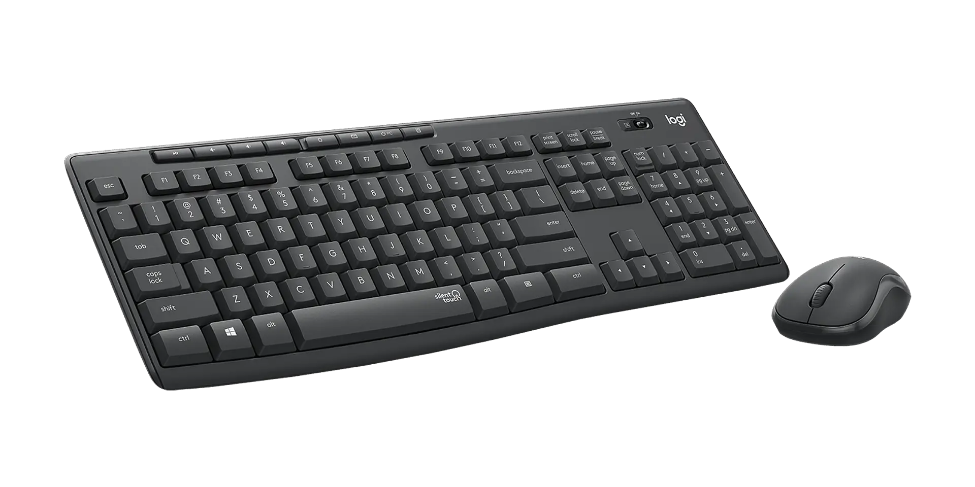 Combo teclado y mouse Logitech MK295 Silent español grafito por mayor 3