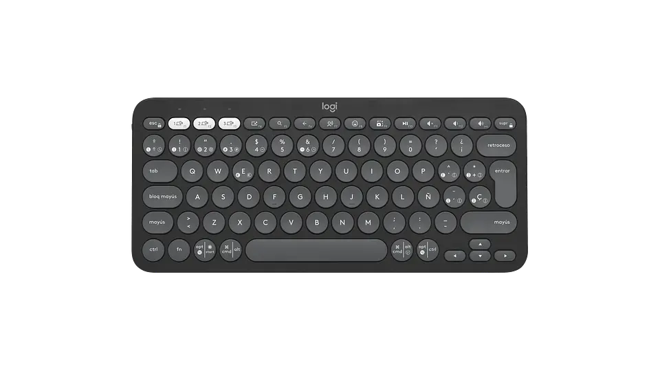 Teclado Logitech Pebble Keys 2 K380s Bluetooth español grafito por mayor 1