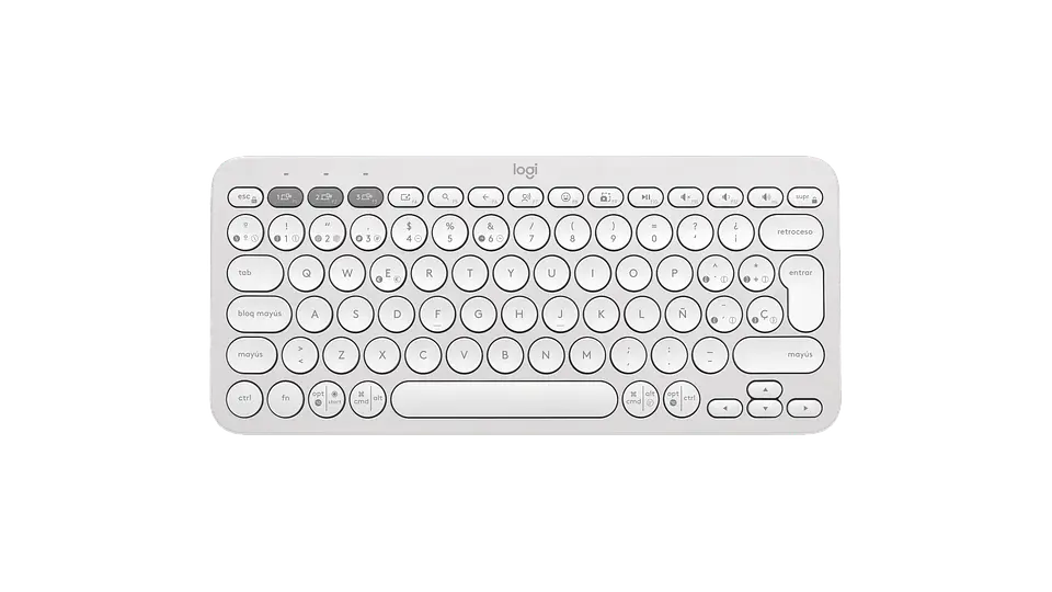 Teclado Logitech Pebble Keys 2 K380s Bluetooth español blanco por mayor 1