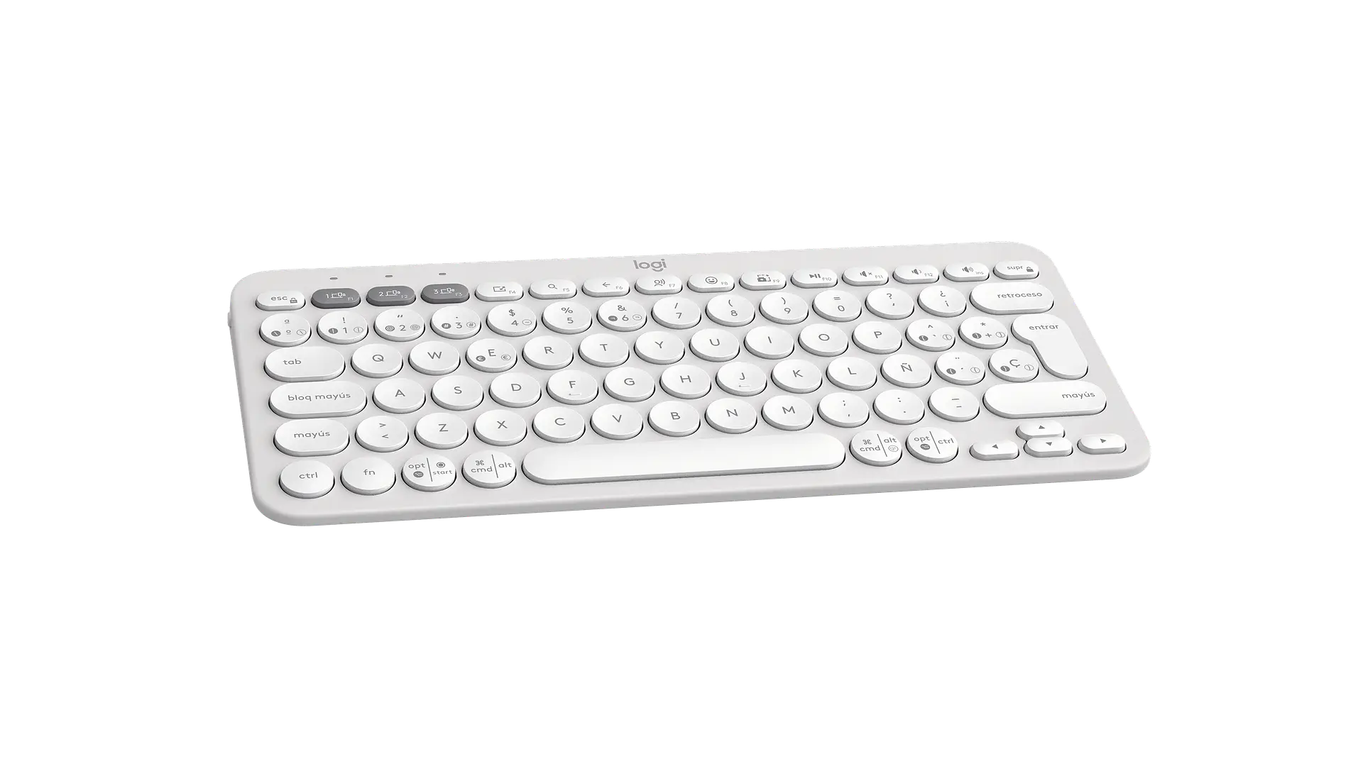 Teclado Logitech Pebble Keys 2 K380s Bluetooth español blanco por mayor 2