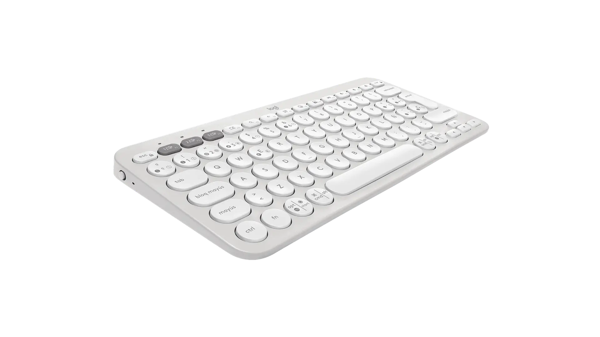 Teclado Logitech Pebble Keys 2 K380s Bluetooth español blanco por mayor 3