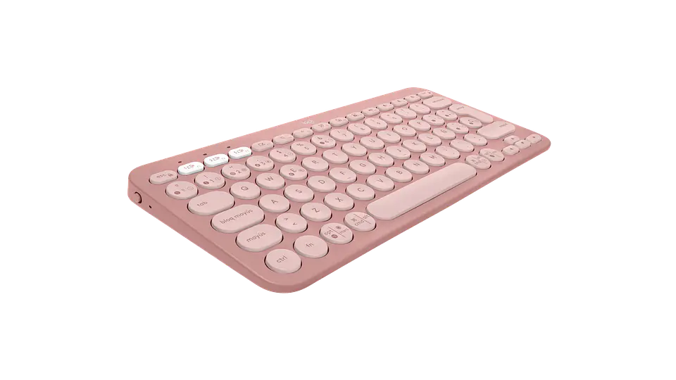 Teclado Logitech Pebble Keys 2 K380s Bluetooth español rosa por mayor 3