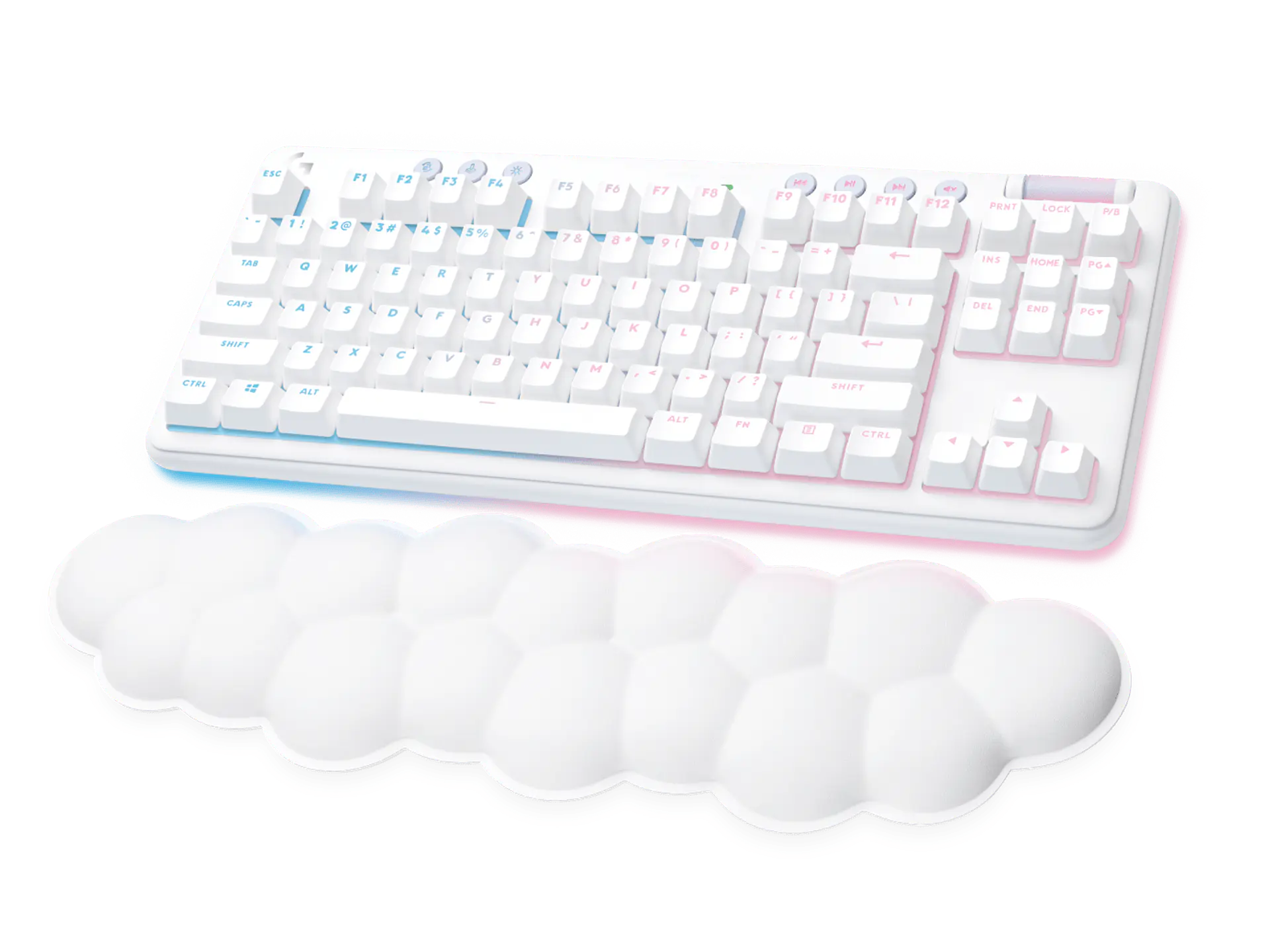 Teclado mecánico Logitech G715 LIGHTSPEED táctil inglés blanco por mayor 2