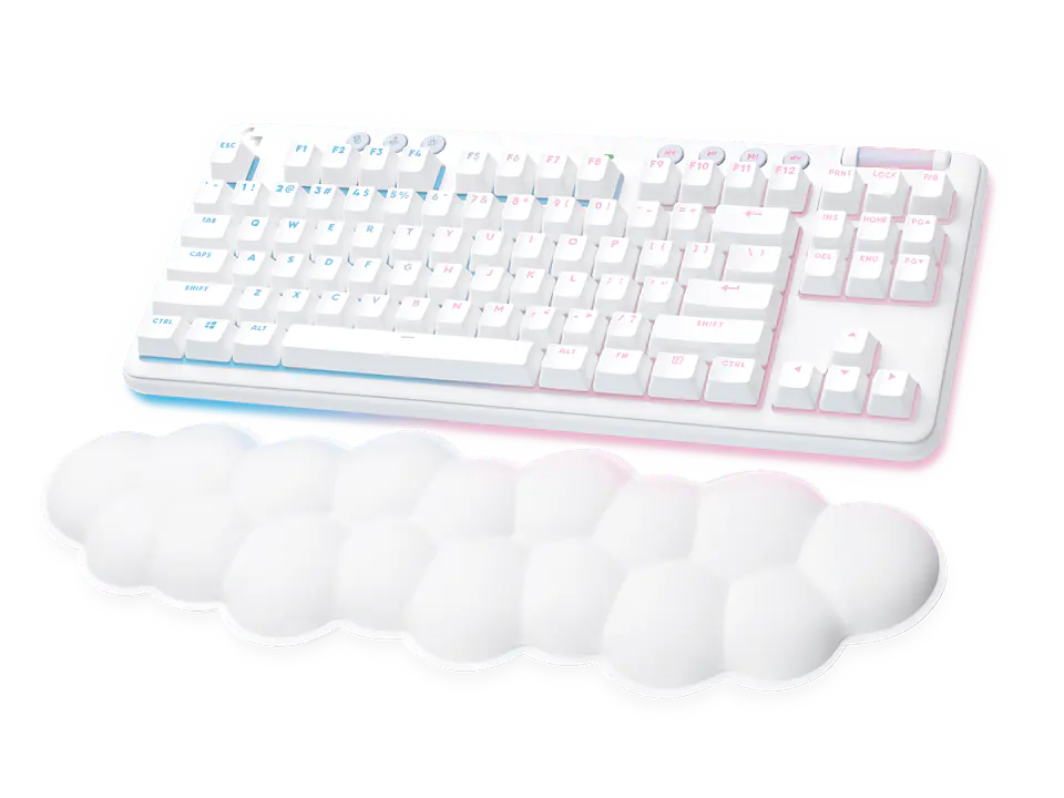 Teclado mecánico Logitech G715 LIGHTSPEED táctil inglés blanco por mayor 2