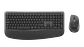 Combo teclado y mouse Logitech Signature Comfort Plus MK880 español grafito por mayor - Miniatura 1
