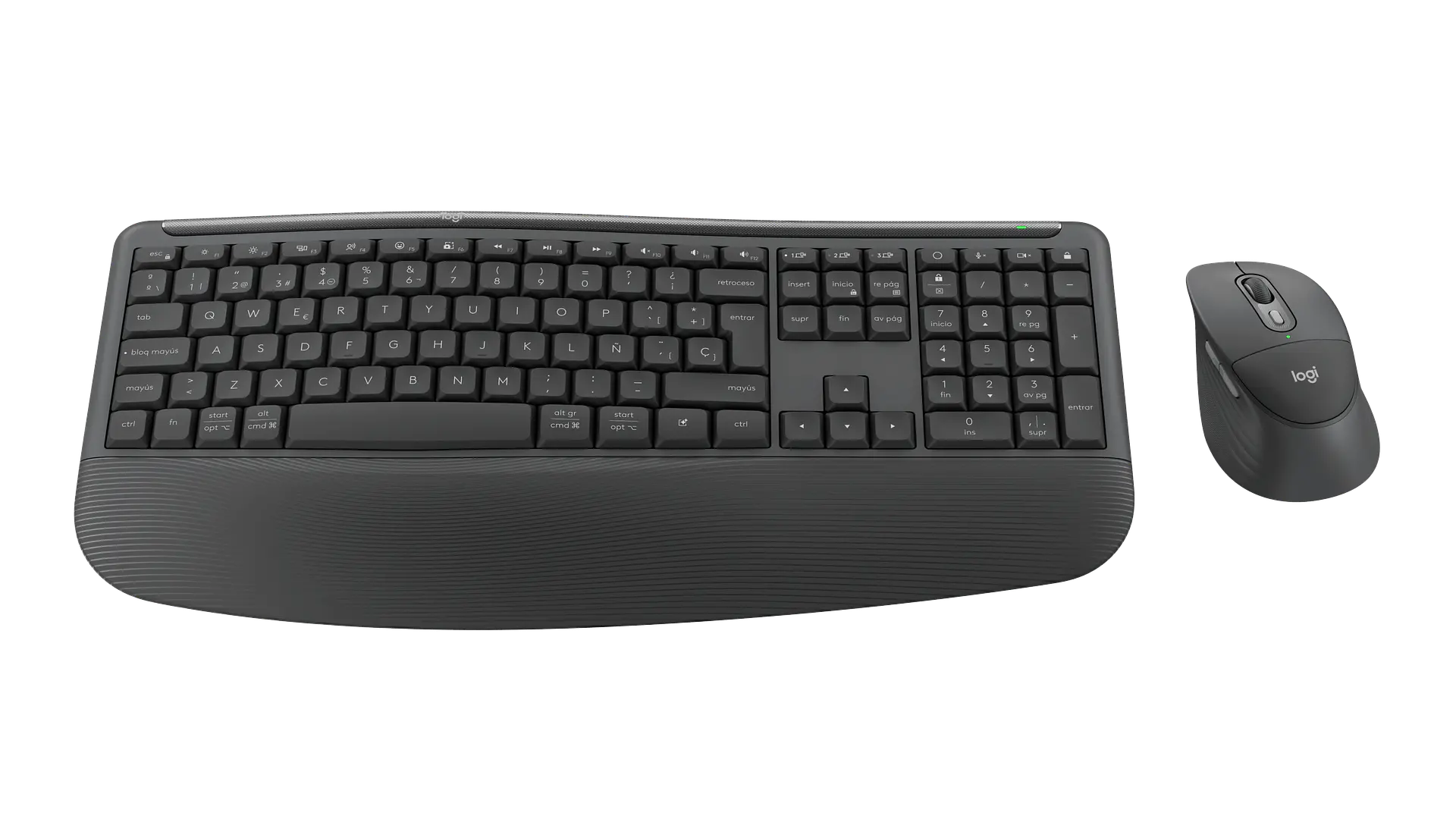 Combo teclado y mouse Logitech Signature Comfort Plus MK880 español grafito por mayor 2