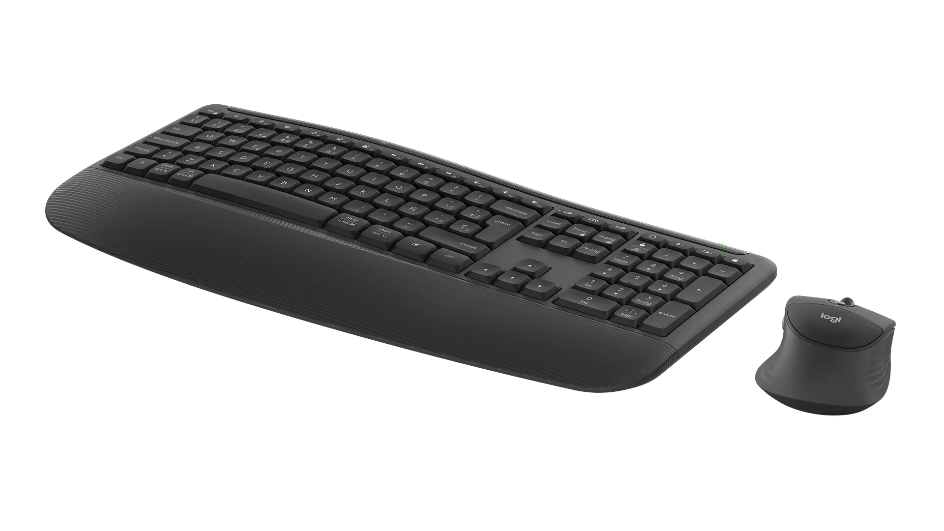 Combo teclado y mouse Logitech Signature Comfort Plus MK880 español grafito por mayor 3