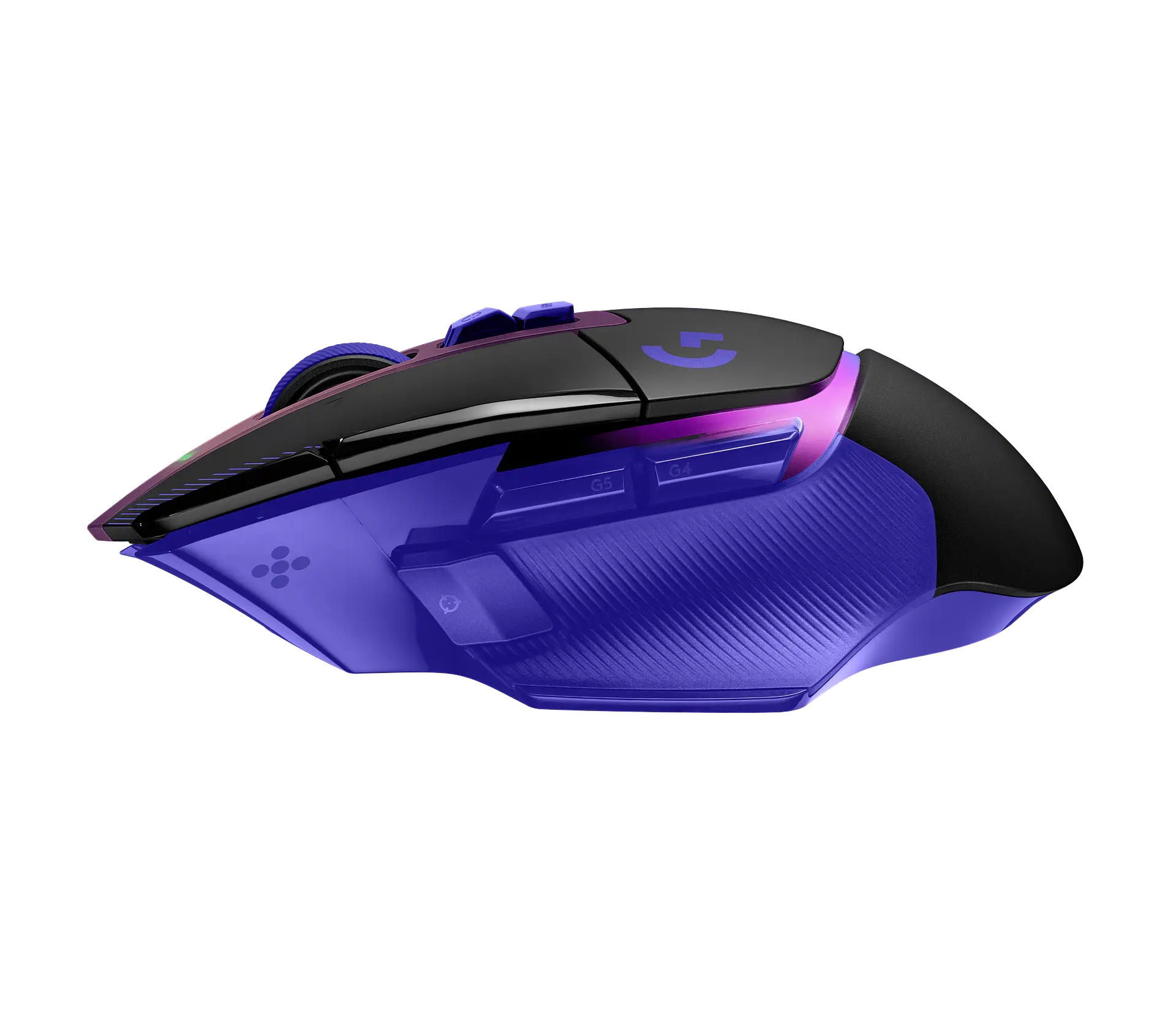 Mouse gamer inalámbrico RGB Logitech G502 X PLUS negro/morado por mayor 2