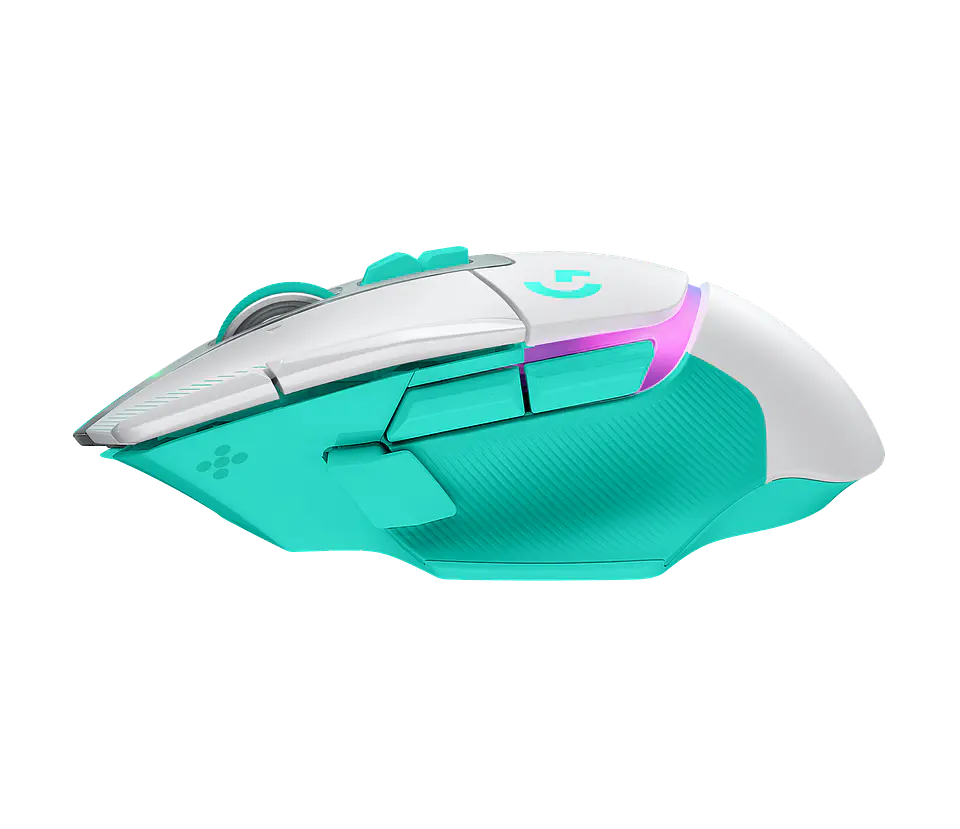 Mouse gamer inalámbrico RGB Logitech G502 X PLUS blanco/menta por mayor 2