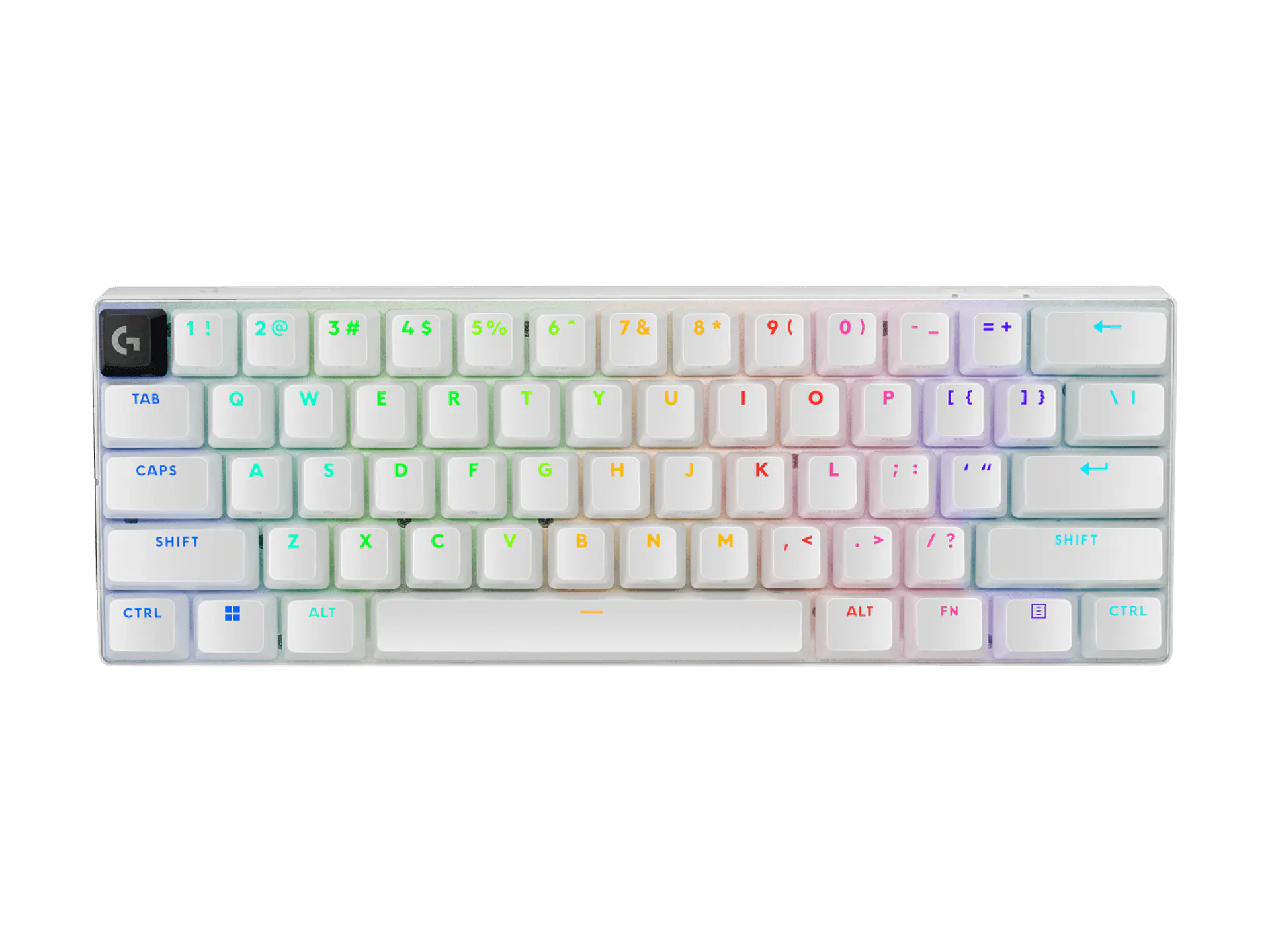 Teclado óptico Logitech G PRO X 60 LIGHTSPEED táctil inglés blanco por mayor 1