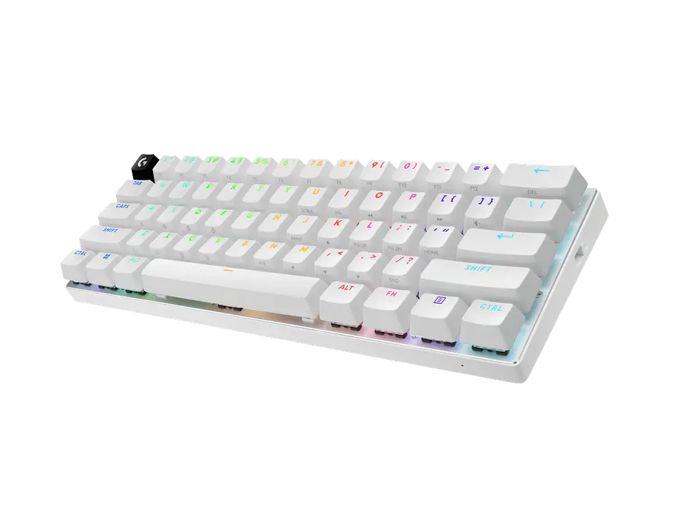 Teclado óptico Logitech G PRO X 60 LIGHTSPEED táctil inglés blanco por mayor 2