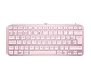Teclado Logitech MX Keys Mini inalámbrico iluminado español rosa por mayor - Miniatura 1